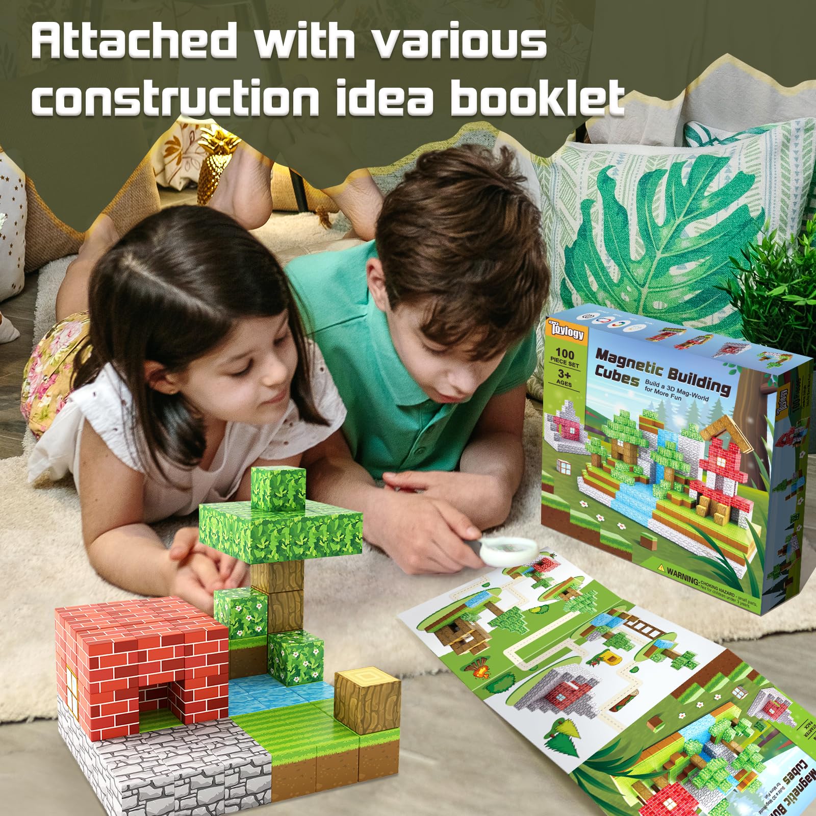 Toylogy idea booklet guides kids through new building ideas.