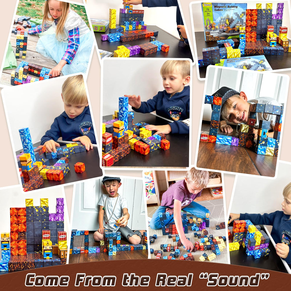 Toylogy magnets assembly demonstrates easy sticking for open-ended building adventures.