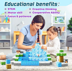 Toylogy magnetic blocks stem play activity promotes creativity and problem-solving