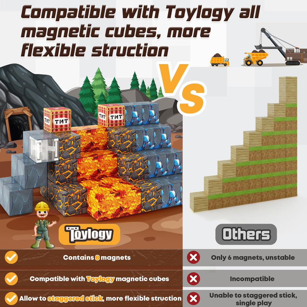 Toylogy Sword Creation with blocks supports role-play and spatial thinking during play.