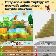 Toylogy magnetic pumpkin mine close-up reveals vibrant colors for engaging learning.