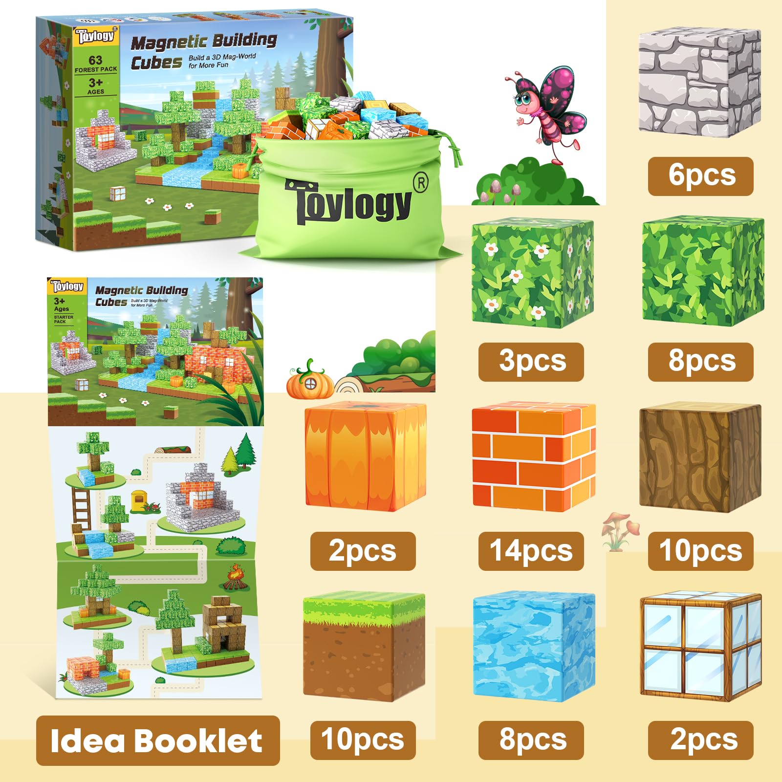 Toylogy magnet pumpkin playset ideal for Halloween-themed learning and festive fun.