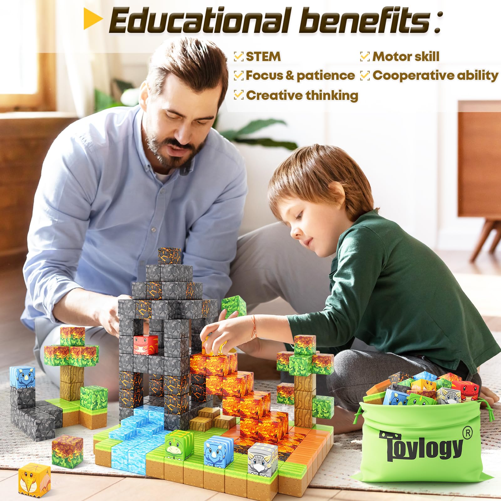 Toylogy Magnetic Tiles support classroom and home learning