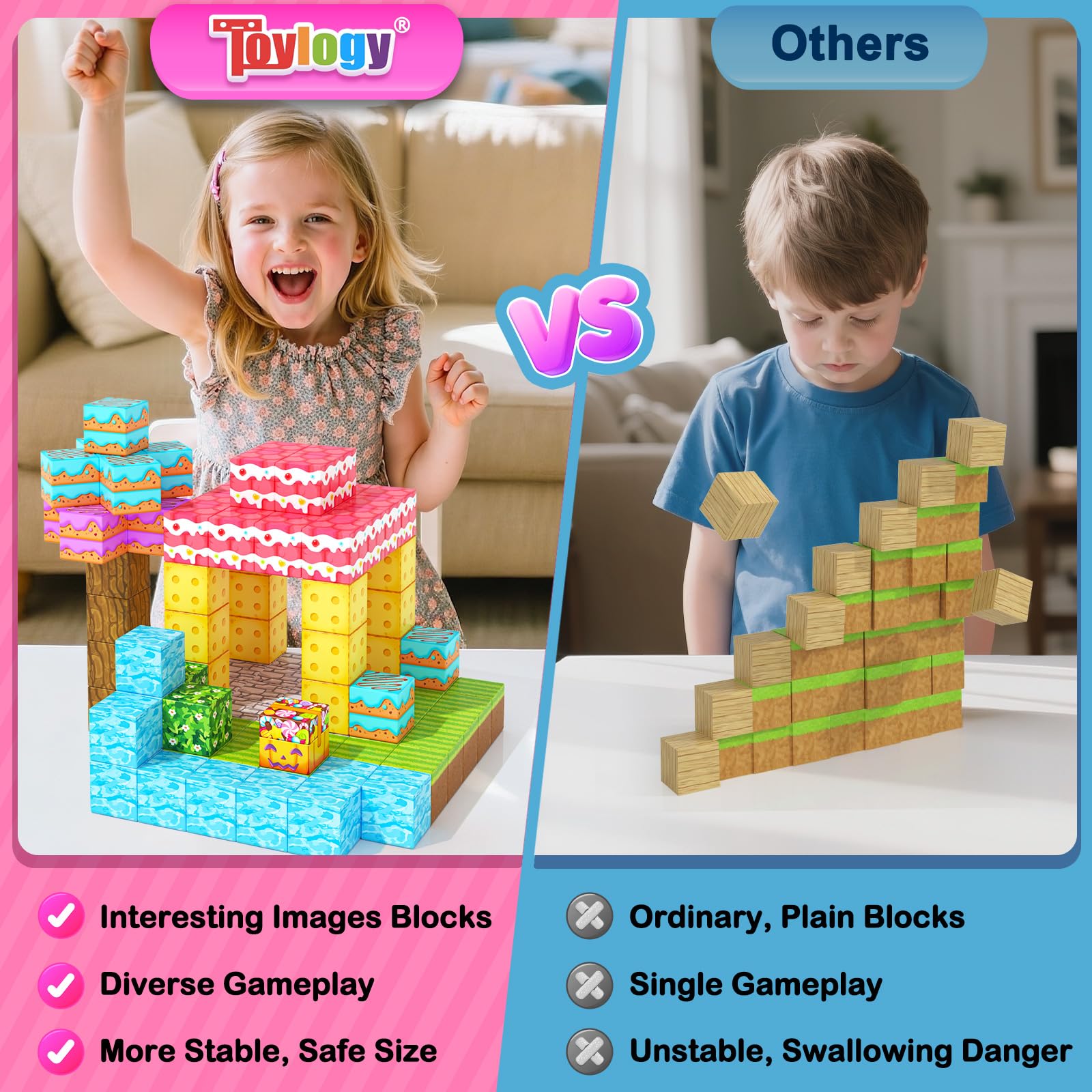 Toylogy Mine Magnet World gingerbread doors invite exploration and stories.