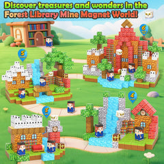 Toylogy Mine MagWorld magnetic tiles—durable, versatile magnets for indoor and outdoor fun.