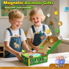 Toylogy safe-round-edges stem-toy keeps little hands comfortable during magnetic builds
