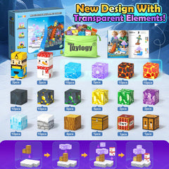 Toylogy snowflakes and water elements add realism to icy builds