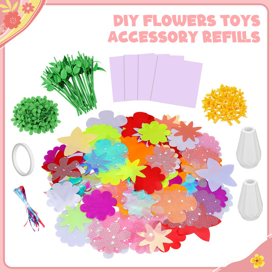 Toyly flower market accessories set with parts to build custom bouquets.