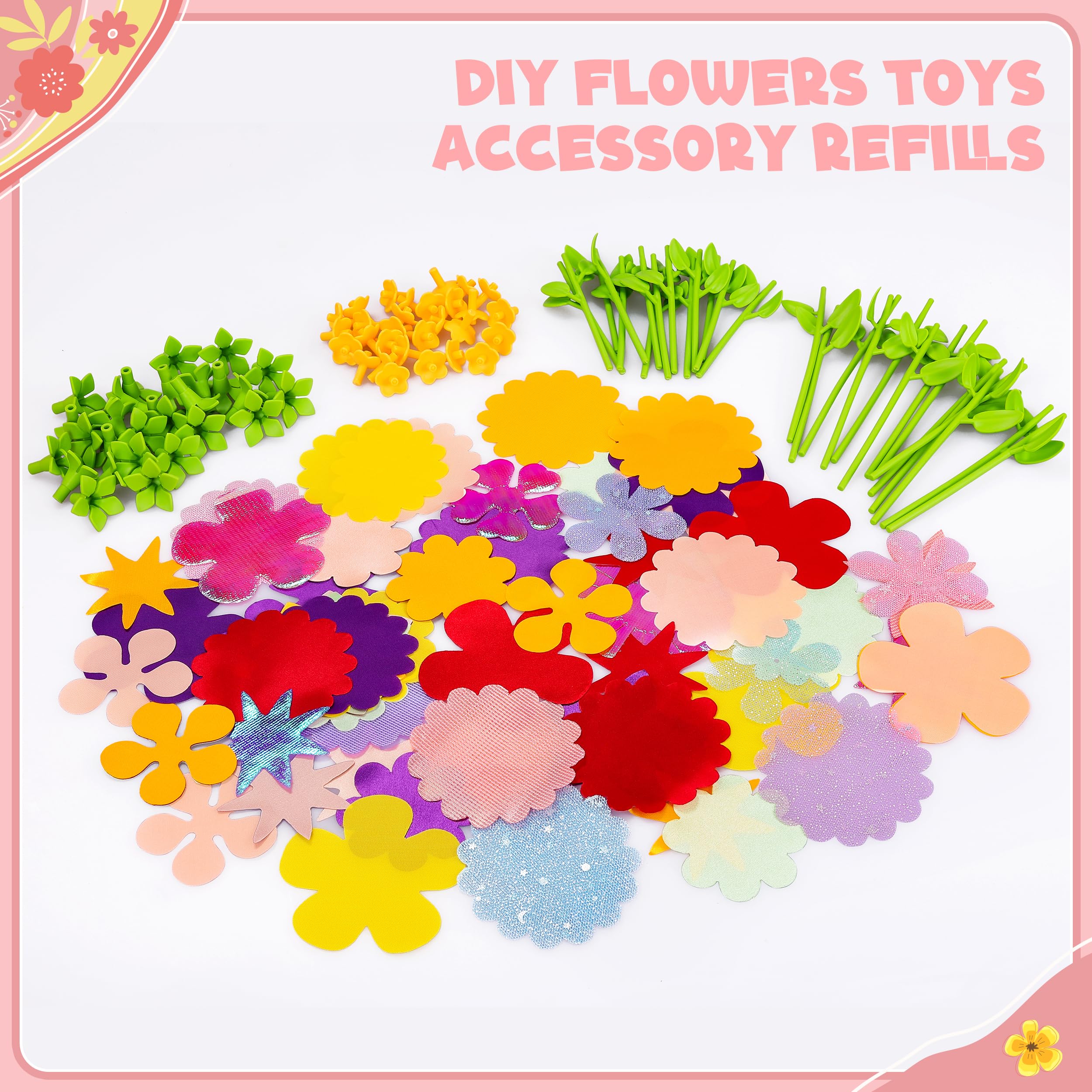 Toyly Flowers Market toy fittings set for easy bouquet assembly and decorative projects.