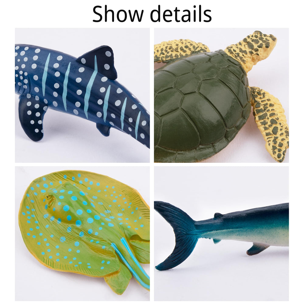 TOYMANY Dolphin figurine perfect for storytelling props and educational play