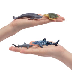TOYMANY Hammerhead Shark figurine enhances cake toppers and party centerpieces
