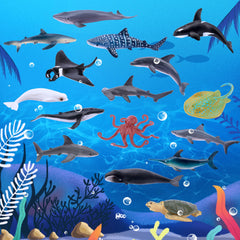 TOYMANY Sea Turtle figurine for dioramas and ocean-themed parties