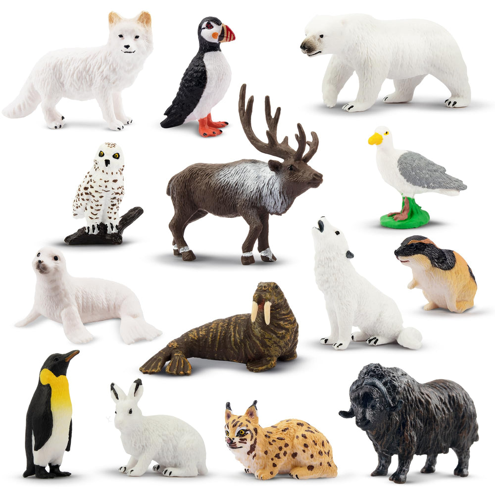 Toymany polar bear figurine with hand-painted Arctic detail for imaginative play