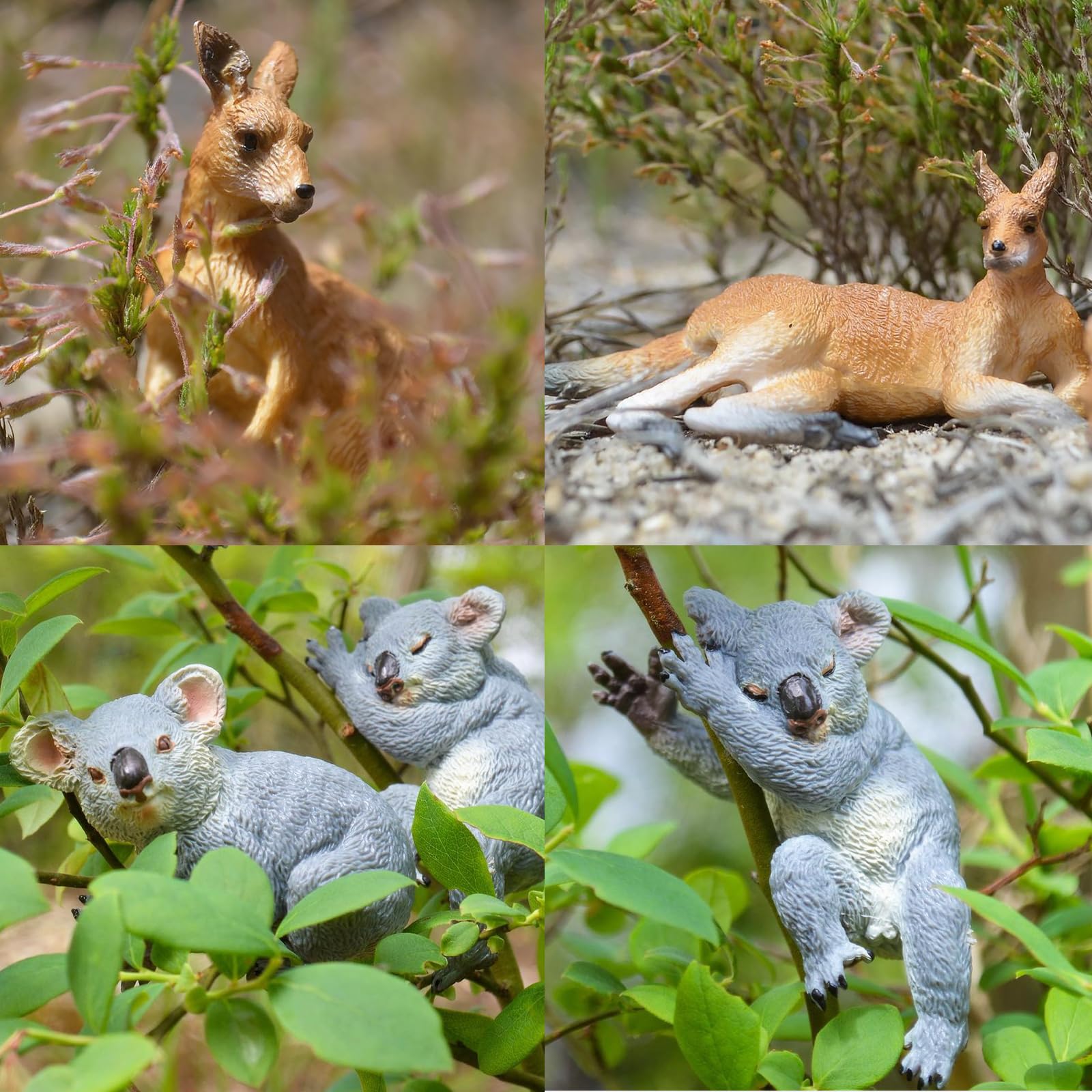 Toymany kangaroo leap figurine, great for stories and classroom decor.