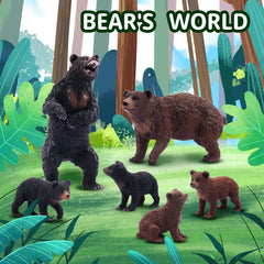Toymany bear figures: cake topper and decorative display for woodland themes.