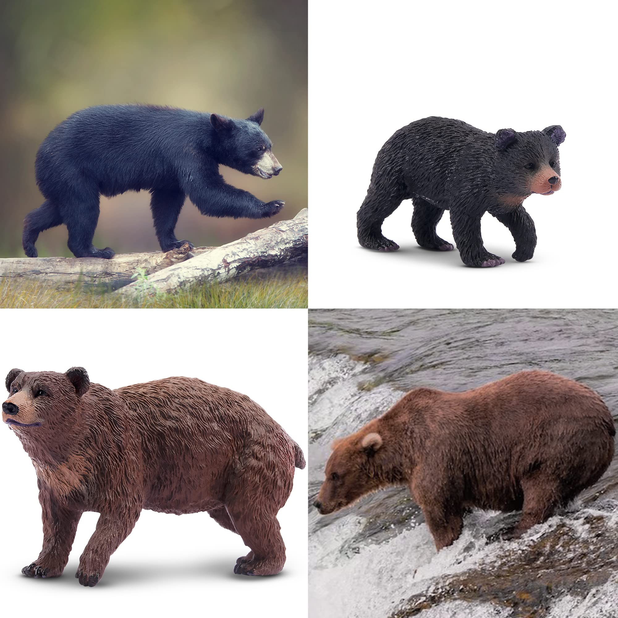 Toymany bear figurines: ideal for playroom shelves and desks.