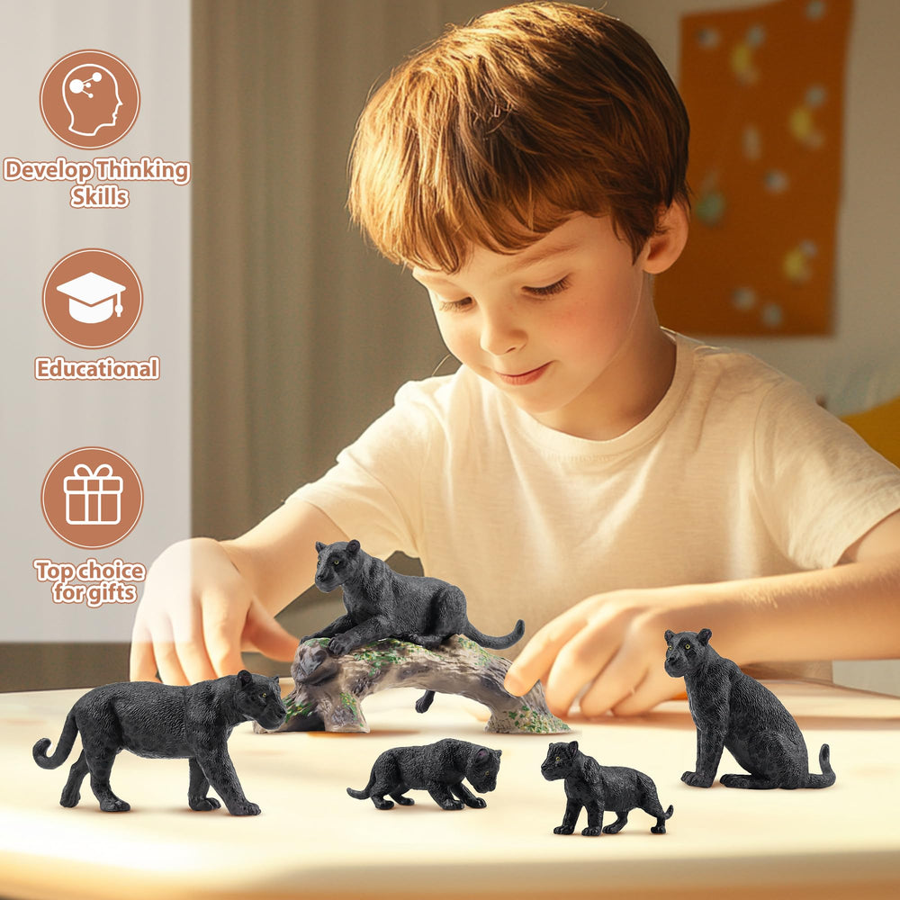 Toymany cake toppers enhance leopard-themed celebrations with playful decor.