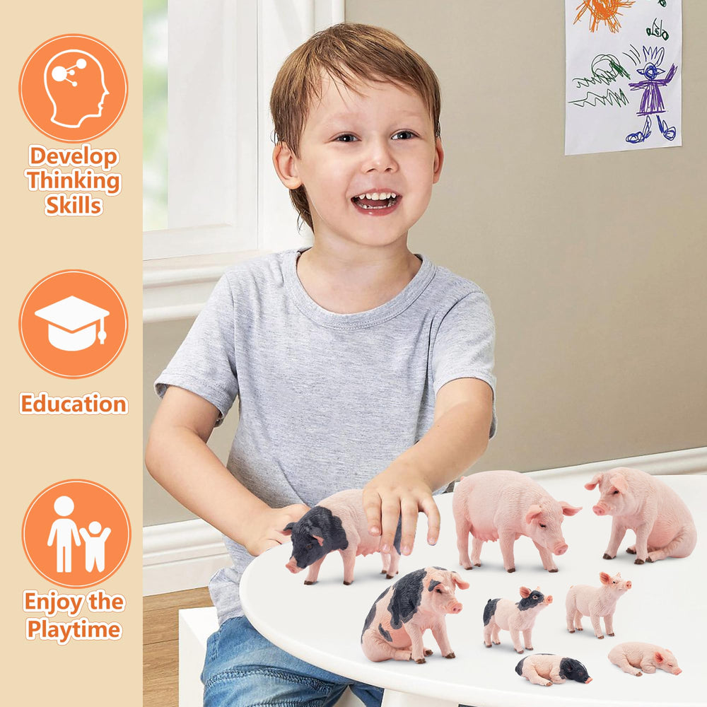 Toymany pig cake toppers add charm to celebrations and party setups