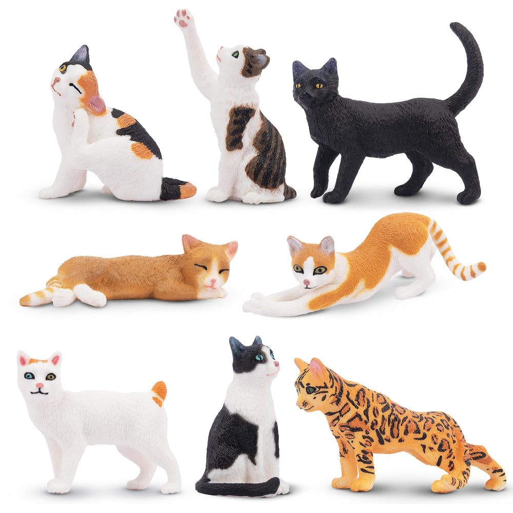 Toymany cat collection gift set for kids and imaginative scenes