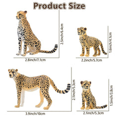 Toymany walking female cheetah figure supports dynamic play scenes.