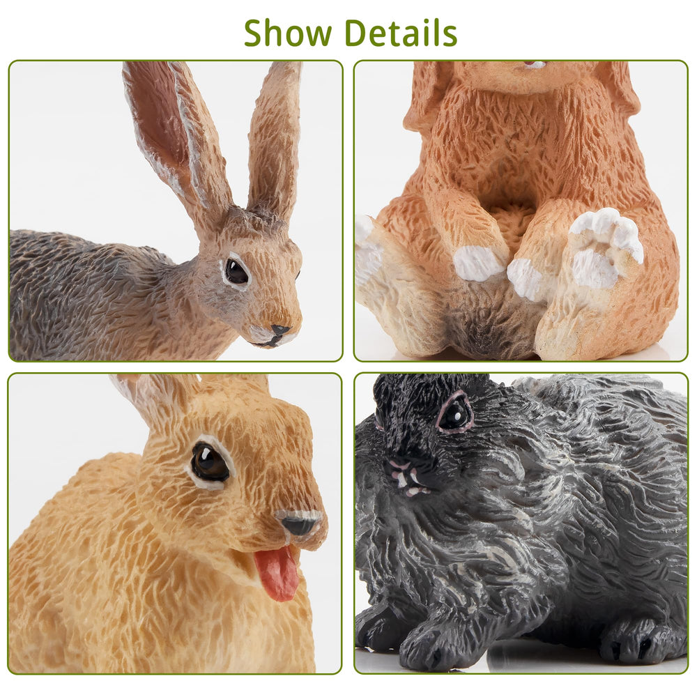 Toymany Easter bunny figure Belgian Hare rabbit for decorative accents