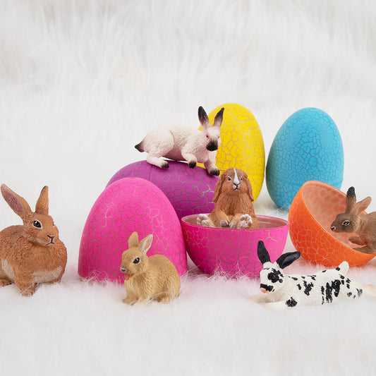 Toymany Easter bunny figure Dutch rabbit for imaginative play