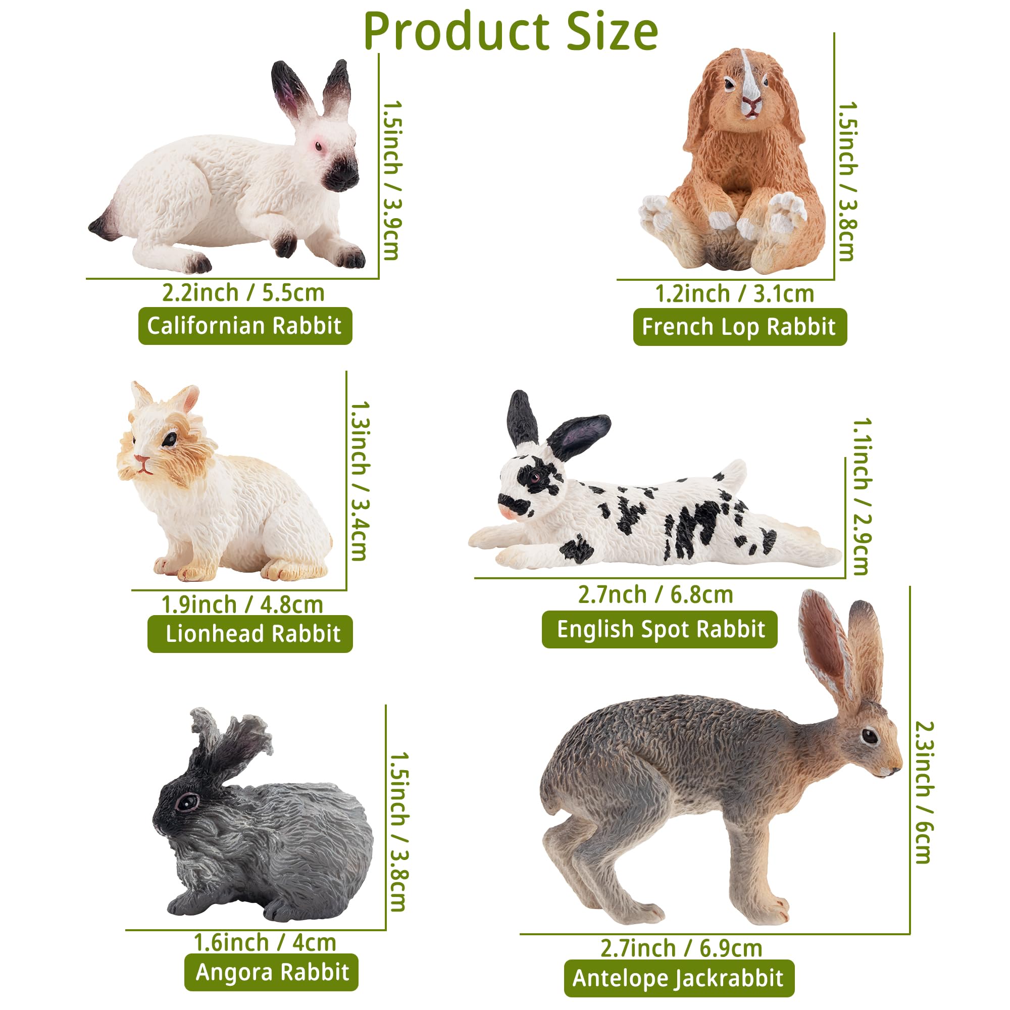 Toymany Easter bunny figure English Spot rabbit for classroom dioramas