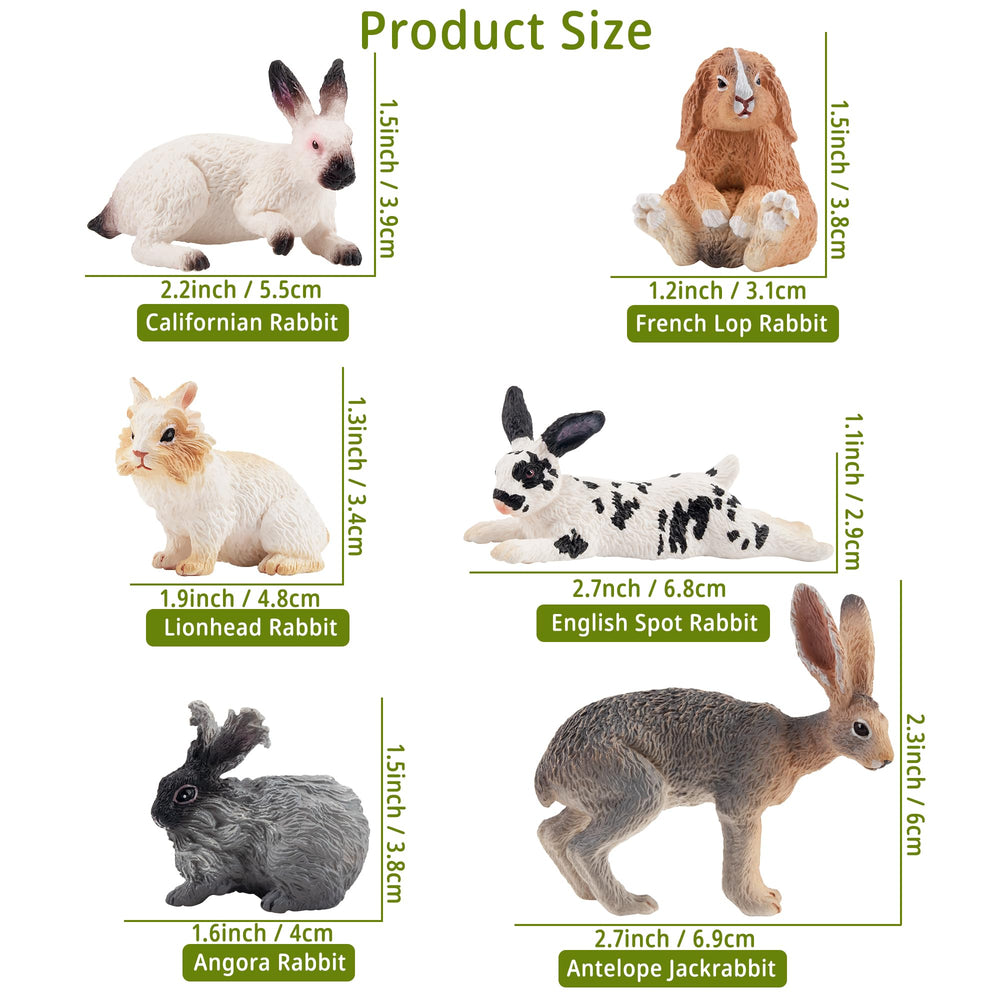 Toymany Easter bunny figure English Spot rabbit for classroom dioramas