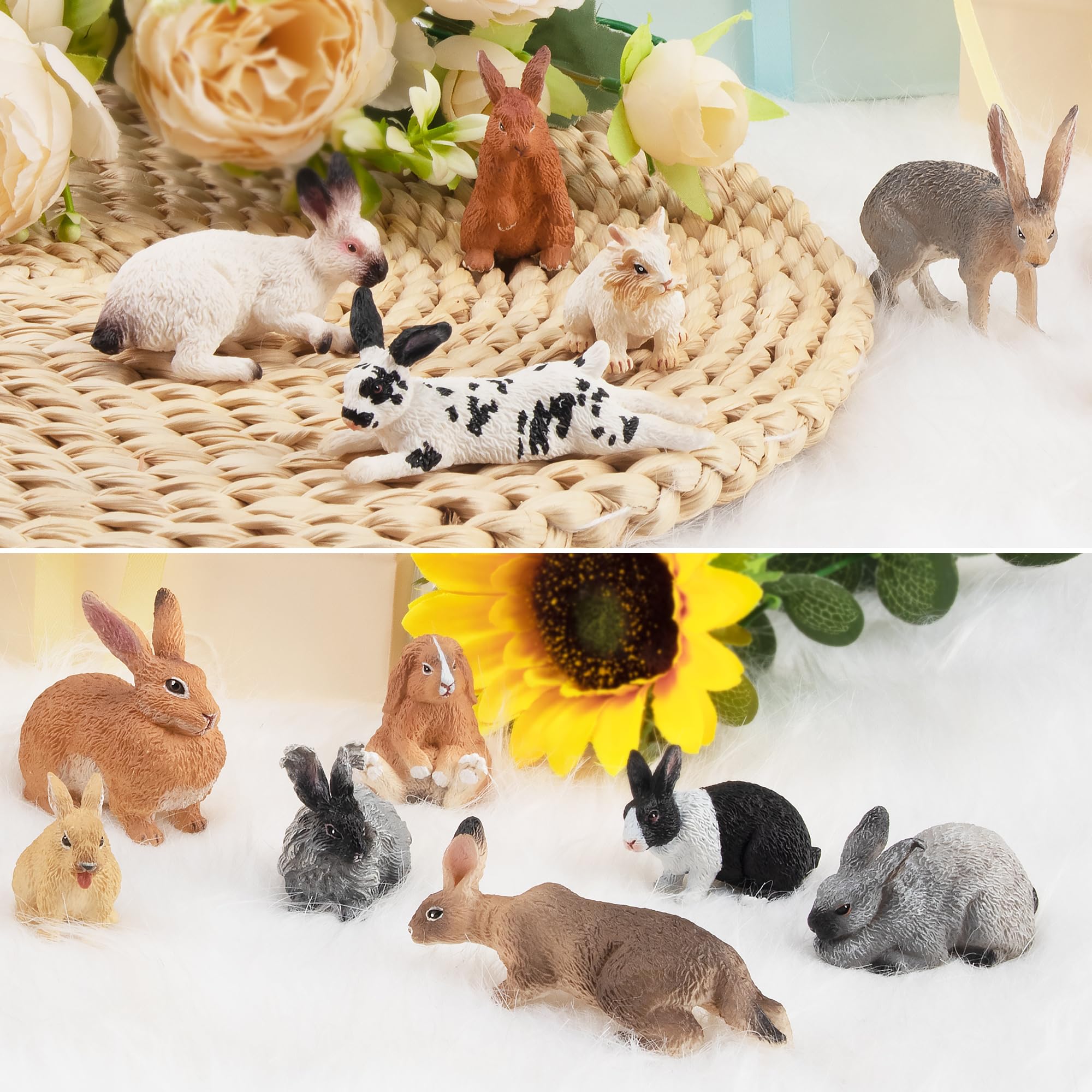 Toymany Easter bunny figure Netherland Dwarf rabbit for compact play