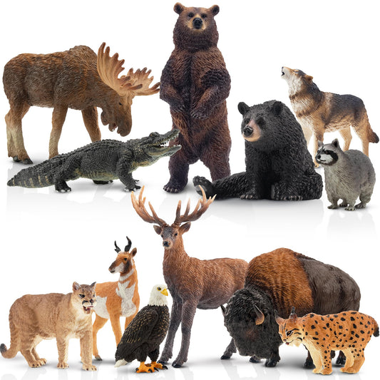 Toymany forest animal moose figurine for imaginative play and learning