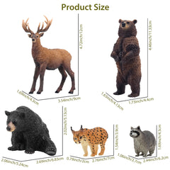 Toymany forest animal wapiti figurine for imaginative play and exploration