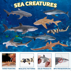 Toymany Hammerhead Shark figure for immersive ocean play