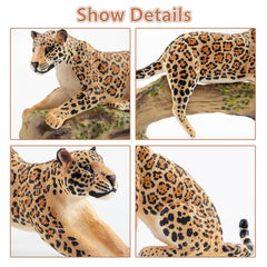 Toymany leopard set features sturdy PVC construction for long-lasting pretend play.