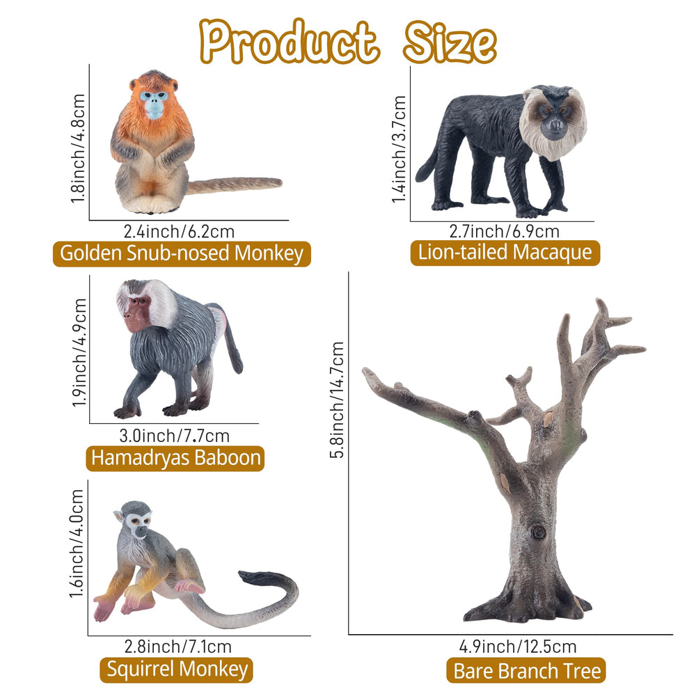 Toymany howler monkey figurine supports expressive storytelling and group-play setups.