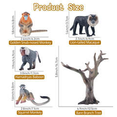 Toymany howler monkey figurine supports expressive storytelling and group-play setups.