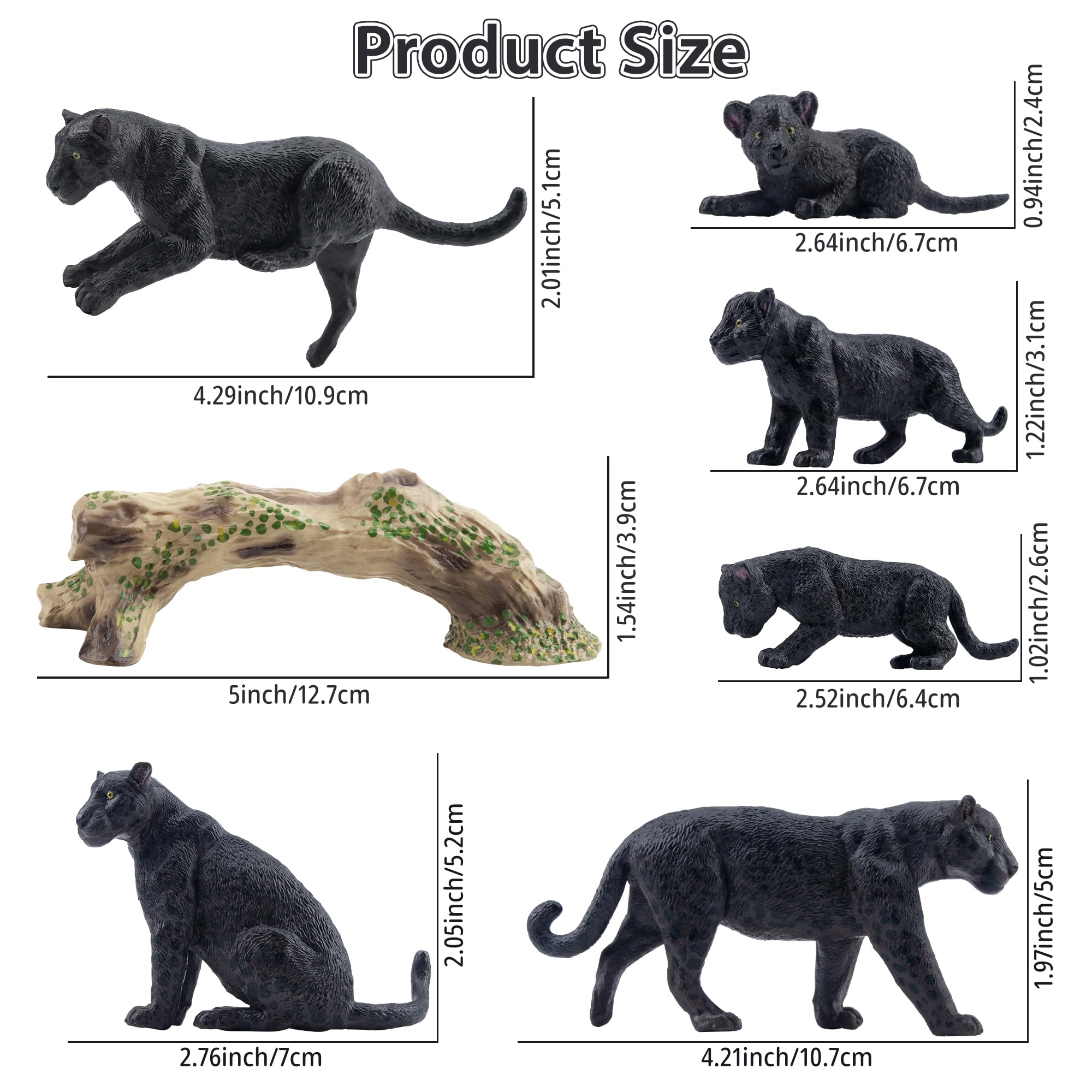 Toymany panther cub figure adds adorable detail for nurturing animal stories.