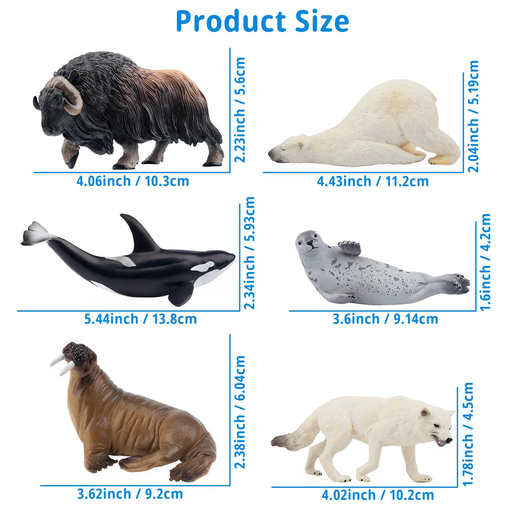Toymany Arctic hare figure supports creative pretend play