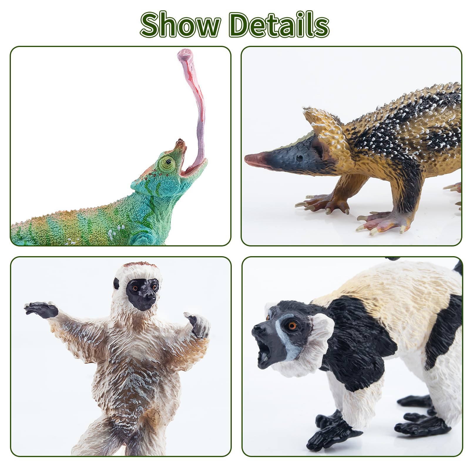 Toymany ring-tailed lemur figurine promotes interactive learning and jungle imagination.