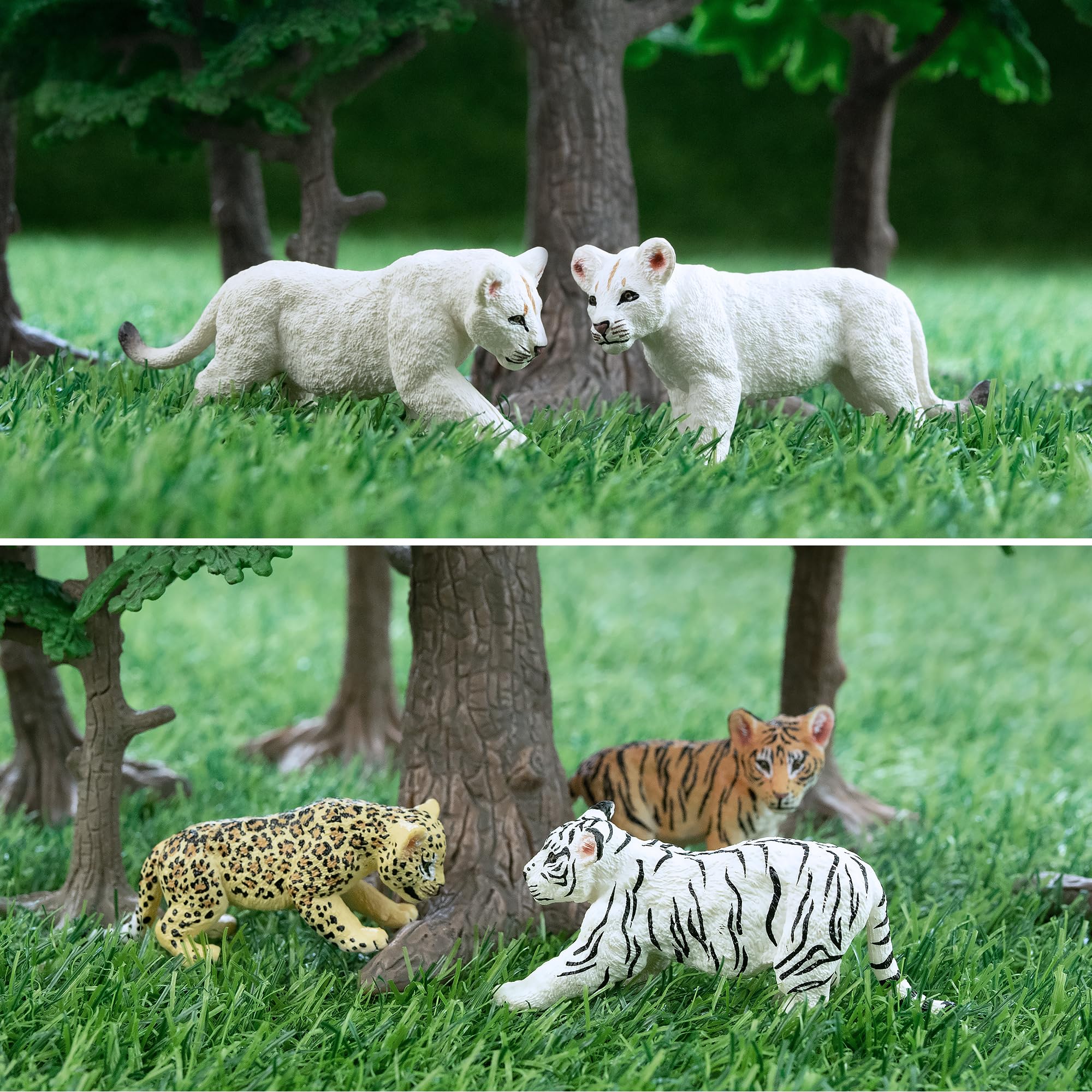 Toymany safari cubs close-up detail highlighting hand-painted accuracy