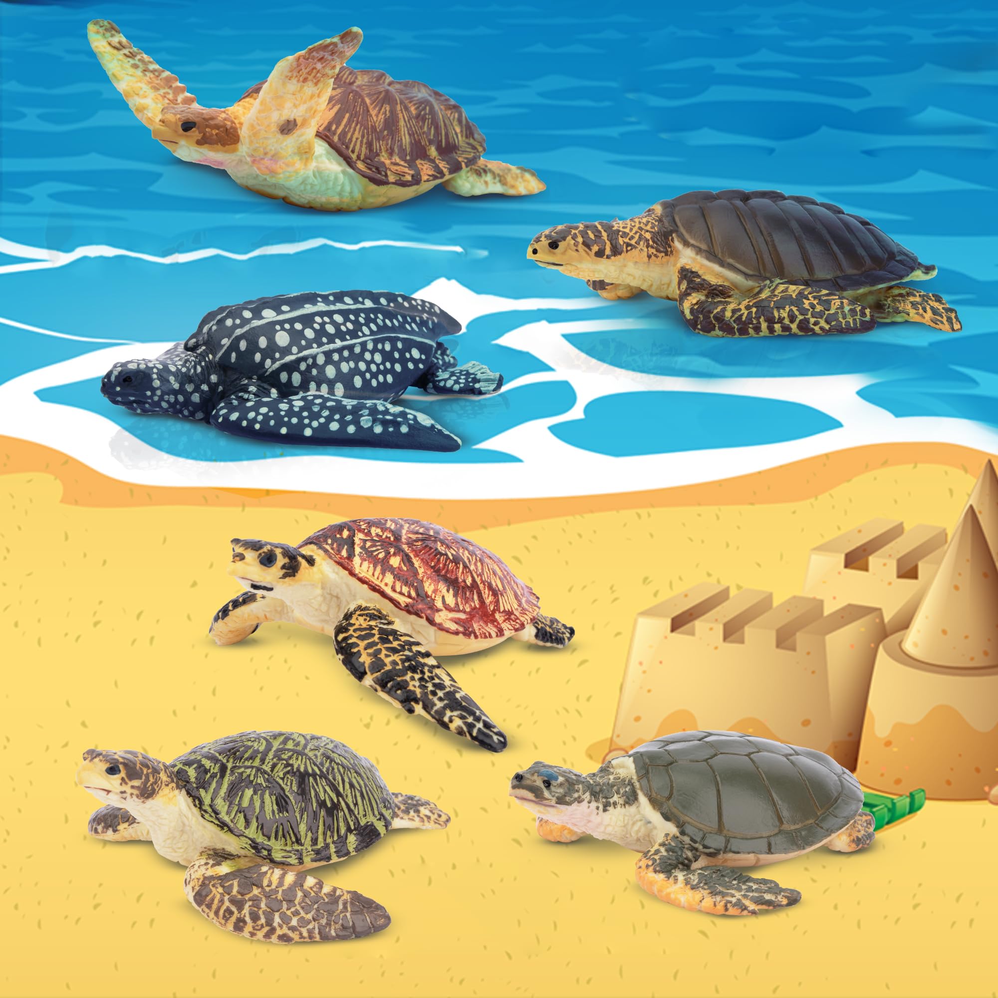 Toymany sea turtle figurines purple invite curiosity in decorative displays.