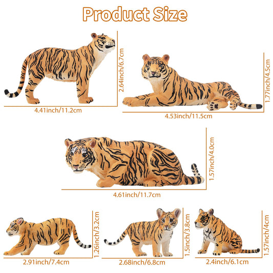 Toymany tigress figures set perfect for storytelling and role play with kids.