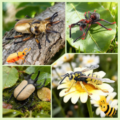 Toymany wasp figurine with lifelike details for classroom displays and crafts