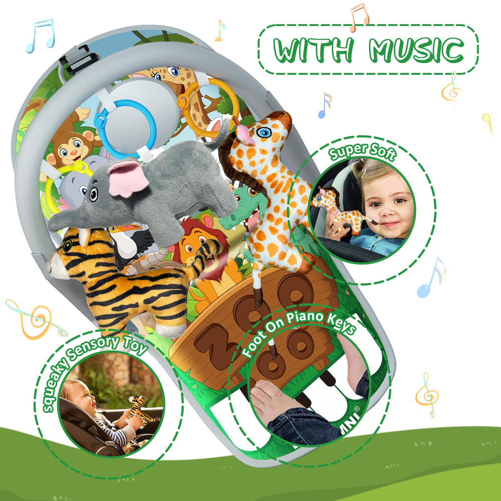 TOYMNI built-in music box highlights gentle tunes for car time.