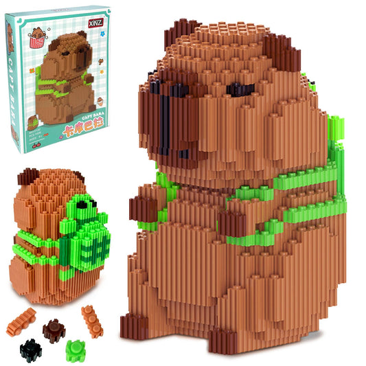 Toynificent capybara building blocks 1606 pieces for creative construction