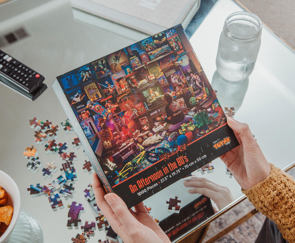 Toynk 80s puzzle assembly pieces demonstrate precision-fit pieces for smooth, confidence-boosting building.