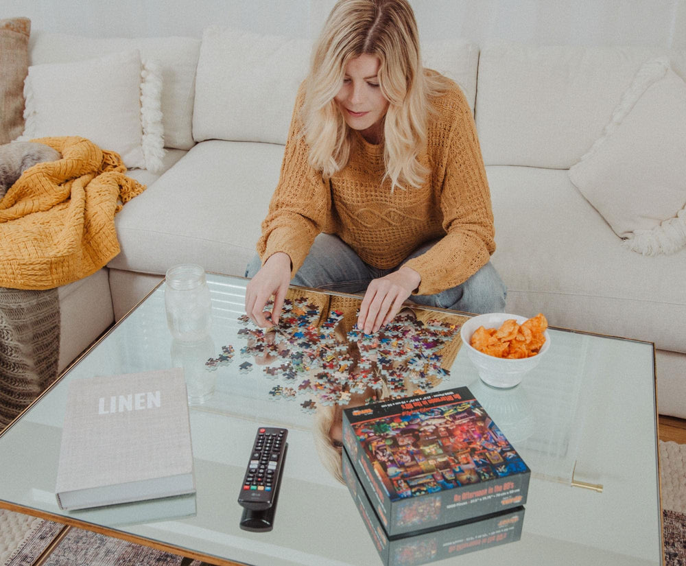 Toynk 80s puzzle collectible package hints at retro memorabilia for a satisfying gift idea.
