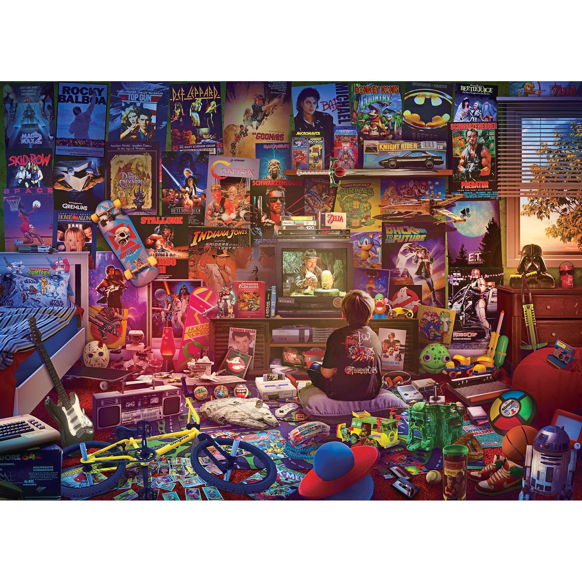 Toynk Afternoon 80s puzzle cover showcases retro art for nostalgic unwind.