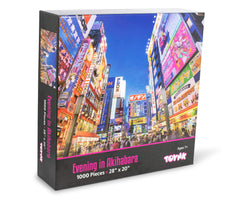 Toynk Akihabara puzzle completed image framed as an eye-catching display.