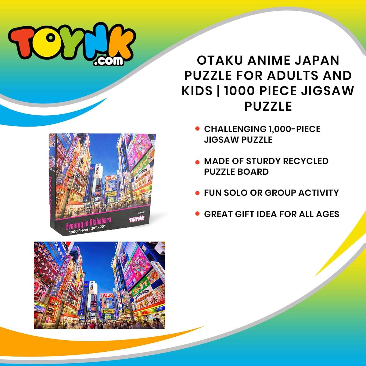 Toynk Akihabara puzzle night-life artwork enhances room decor.