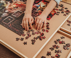 Toynk collectible puzzle featuring horror icons offers a solo or group challenge.